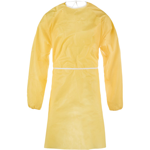 ChemMax&reg; 1 Gown, One Size, Yellow, Polyethylene/Polypropylene D. Morneault & Fils