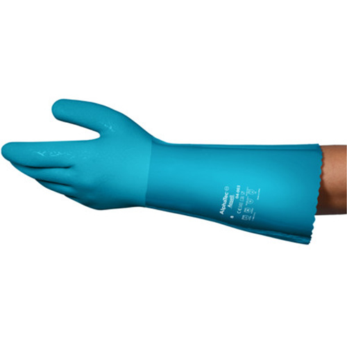 AlphaTec&reg; 04-003 Chemical Resistant Gloves, Size 8, 14" L, Nitrile/PVC, Fleece Inner Lining, Winter Weight D. Morneault & Fils