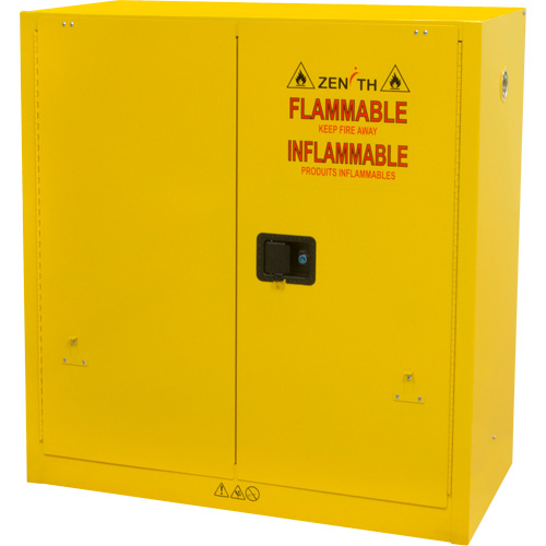 Flammable Storage Cabinet, 30 gal., 2 Door, 43" W x 44" H x 18" D D. Morneault & Fils