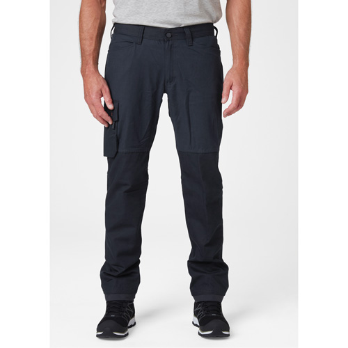 Pantalons d'entretien Oxford, Poly-coton, Bleu marin, Taille 30, Entrejambe 30 D. Morneault & Fils