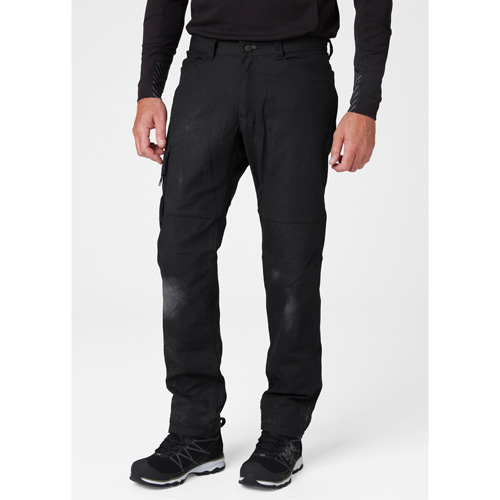 Pantalons d'entretien Oxford, Poly-coton, Noir, Taille 30, Entrejambe 30 D. Morneault & Fils