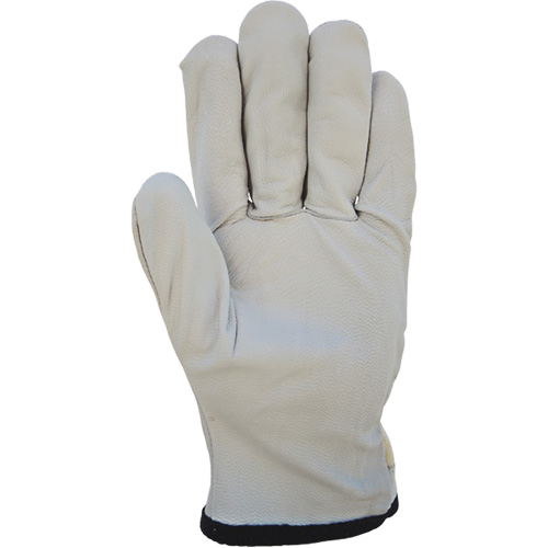 Cotton-Backed Drivers Gloves, Large, Grain Goatskin Palm D. Morneault & Fils