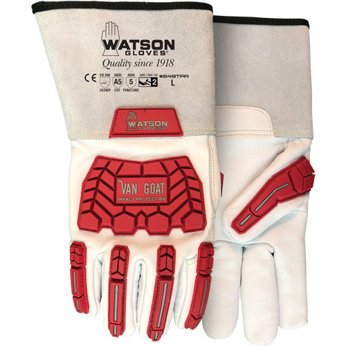 Van Goat Cut & Impact Gloves, Size X-Small, Cutshield Shell, ASTM ANSI Level A5/EN 388 Level E D. Morneault & Fils