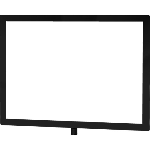 Porte-enseigne horizontal robuste pour montant classique, Noir D. Morneault & Fils