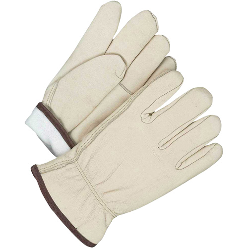 Gants de conducteur isol&eacute;s traditionnels, 13, Paume en Cuir fleur de vache, Thinsulate D. Morneault & Fils