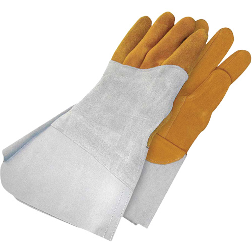 Gants de soudage &agrave; l'arc TIG en cuir de daim retourn&eacute; Gander Brand, Cuir fleur de daim, Taille 13 D. Morneault & Fils