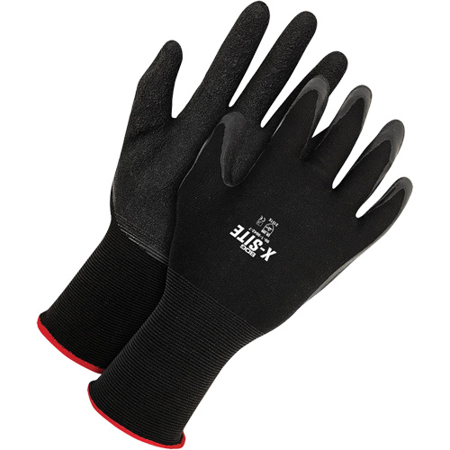 X-Site Coated Gloves, 11, Latex Coating, 15 Gauge, Nylon Shell D. Morneault & Fils