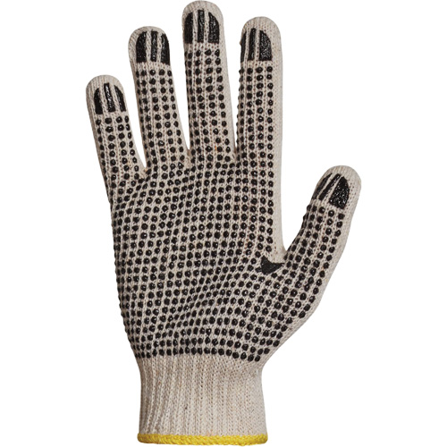 Sure Grip&reg; PVC Dotted String Knit Glove, Poly/Cotton, Single Sided, 7 Gauge, X-Small D. Morneault & Fils