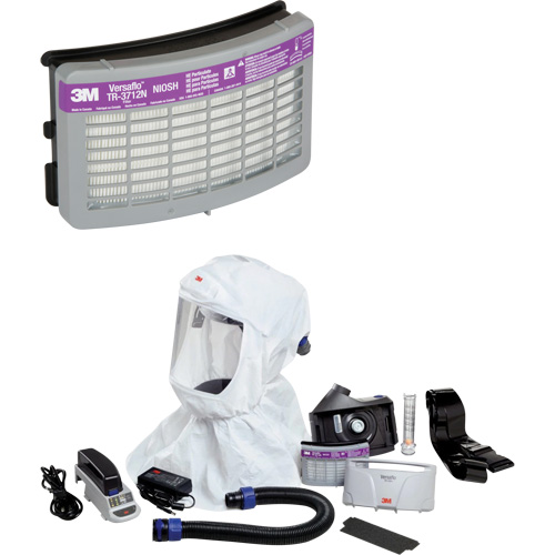 Versaflo Easy Clean PAPR Kit, Loose Fitting Hood & Faceshield, Lithium-Ion Battery D. Morneault & Fils