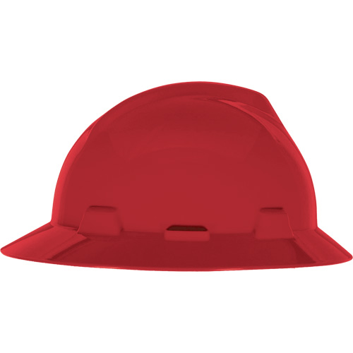 Casque de s&eacute;curit&eacute; &agrave; fente et bordure compl&egrave;te V-Gard, Suspension &agrave; douille, Non ventil&eacute; D. Morneault & Fils