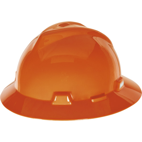 Casque de s&eacute;curit&eacute; &agrave; fente et bordure compl&egrave;te V-Gard, R&eacute;pond aux normes CSA type 1, Suspension Glissement rapide, Non ventil&eacute; D. Morneault & Fils