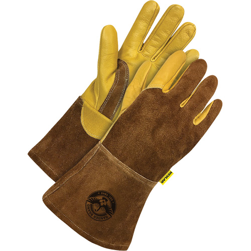 Welder's Gloves, Grain Cowhide, Size 2X-Large D. Morneault & Fils