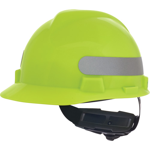 Casque de s&eacute;curit&eacute; &agrave; fentes V-Gard, R&eacute;pond aux normes CSA type 1, Suspension Rochet, Non ventil&eacute; D. Morneault & Fils