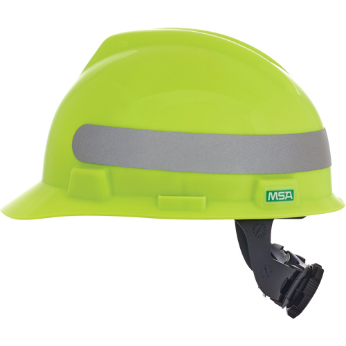 Casque de s&eacute;curit&eacute; &agrave; fentes V-Gard, R&eacute;pond aux normes CSA type 1, Suspension Rochet, Non ventil&eacute; D. Morneault & Fils