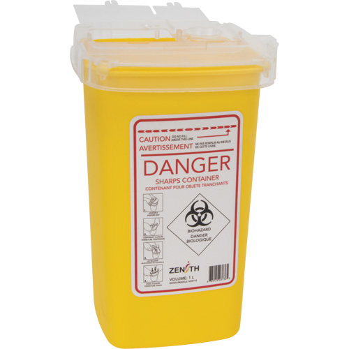 Contenant pour objets pointus et tranchants, Capacit&eacute; de 1 L D. Morneault & Fils