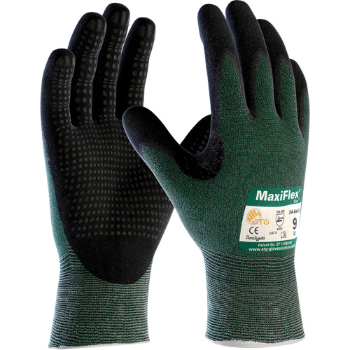 Gants ATG MaxiFlex Cut, Taille T-Grand, Calibre 15, Rev&ecirc;tement Mousse de nitrile, Enveloppe en Fil technique, ASTM ANSI niveau A2/EN 388 niveau 3/EN 388 niveau B D. Morneault & Fils