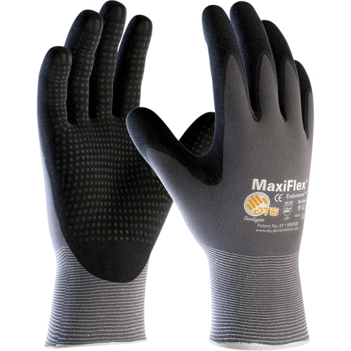Gants enduits ATG MaxiFlex Endurance, Petit, R&ecirc;vetement Mousse de nitrile, Calibre 15, Enveloppe en Nylon/Lycra D. Morneault & Fils