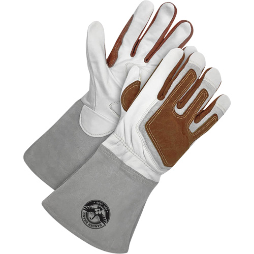 Gander Brand TIG Welder's Gloves with Heat Patch, Grain Goatskin, Size Small D. Morneault & Fils