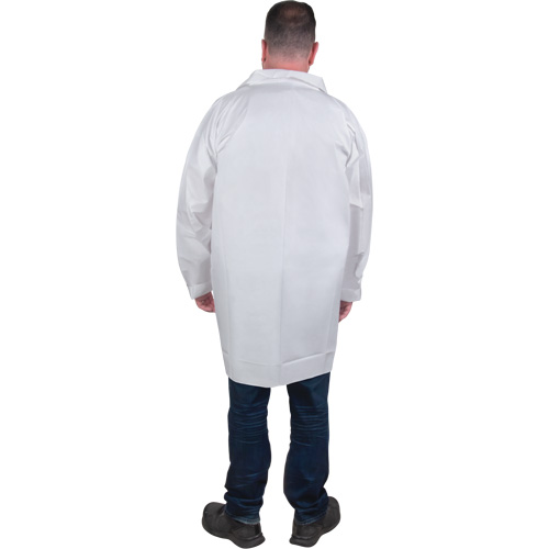 Sarraus de laboratoire de protection, Microporeux, Blanc, Moyen D. Morneault & Fils