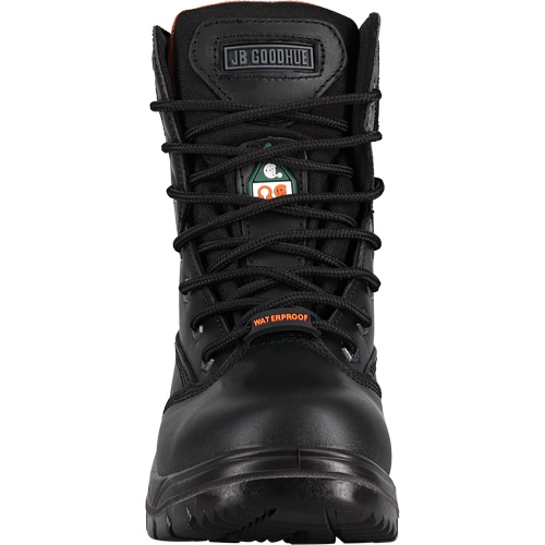 Safety Boots, Leather, Steel Toe, Size 6, Impermeable D. Morneault & Fils