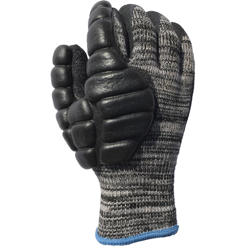 Gants antichocs enduits pour le martelage, 8/Moyen, Paume en Synth&eacute;tique, Poignet &eacute;lastique D. Morneault & Fils