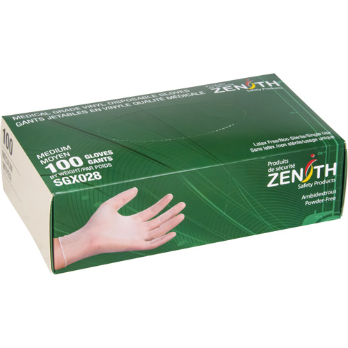 Disposable Gloves, Small, Vinyl, 4.5-mil, Powder-Free, Clear, Class 2 D. Morneault & Fils