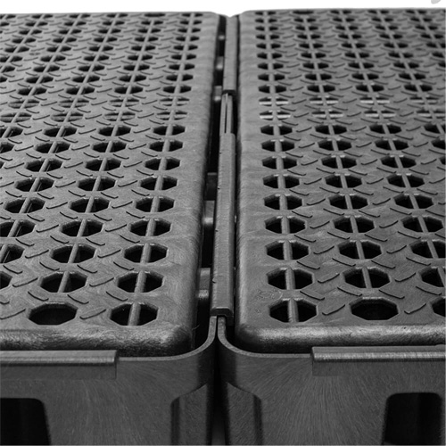 Black Diamond Low Profile Spill Pallet, 102 US gal. Spill Capacity, 96" x 49" x 6.5" D. Morneault & Fils