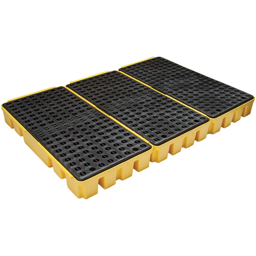 Low Profile Spill Pallet, 76.5 US gal. Spill Capacity, 72" x 49" x 6.5" D. Morneault & Fils