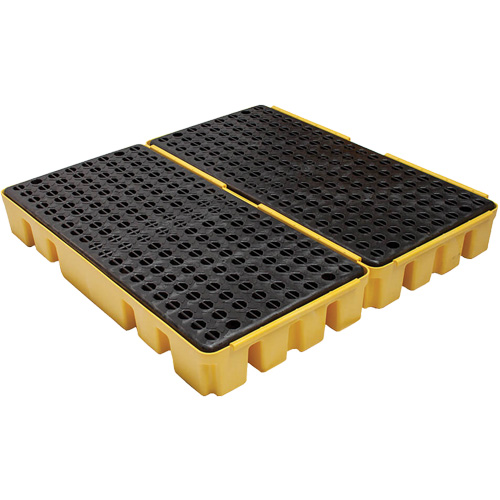 Low Profile Spill Pallet, 51 US gal. Spill Capacity, 49" x 48" x 6.5" D. Morneault & Fils