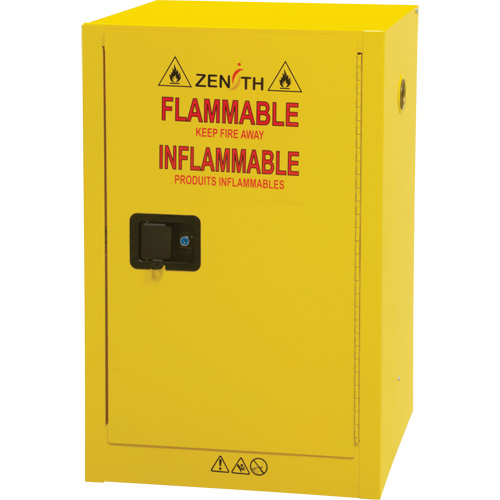 Flammable Aerosol Storage Cabinet, 12 gal., 1 Door, 23" W x 35" H x 18" D D. Morneault & Fils