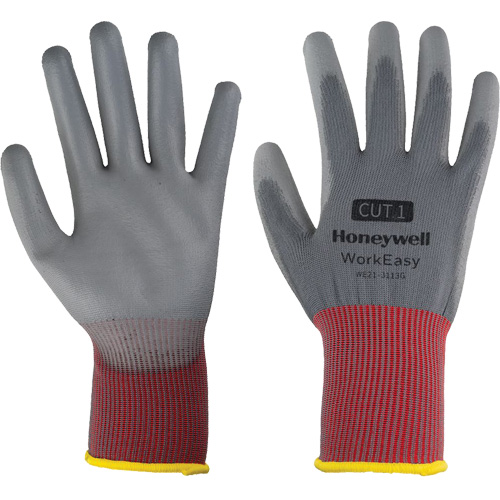 Gants de protection contre les coupures WorkEasy, Taille 6/T-petit, Calibre 13, Rev&ecirc;tement Polyur&eacute;thane, Enveloppe en Polyester, EN 388 niveau 1 D. Morneault & Fils