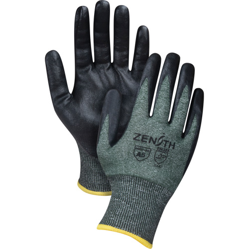 Gants l&eacute;gers et haute dext&eacute;rit&eacute; r&eacute;sistants &agrave; la coupe, Taille T-Grand, Calibre 18, Rev&ecirc;tement Mousse de nitrile, Enveloppe en Nylon/PEHP/Spandex, ASTM ANSI niveau A5 D. Morneault & Fils