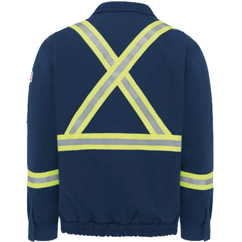 Blouson aviateur doubl&eacute; pour hommes avec garniture r&eacute;fl&eacute;chissante, Petit, Bleu marin, 29 cal/cm² D. Morneault & Fils