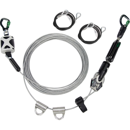 Temporary Horizontal Lifeline, Galvanized Cable D. Morneault & Fils
