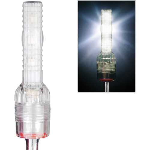 Tige de s&eacute;curit&eacute; de s&eacute;rie lourde avec lumi&egrave;re clignotante Safety Whip D. Morneault & Fils