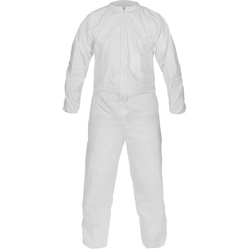 Combinaison non st&eacute;rile de fabrication &eacute;co-efficace CleanMax, Moyen, Blanc, Microporeux D. Morneault & Fils