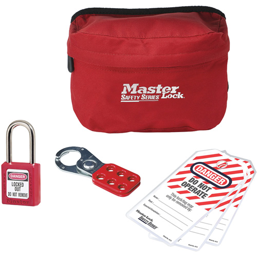 Personal Lockout Kit with Zenex Thermoplastic Padlock, 6 Components D. Morneault & Fils