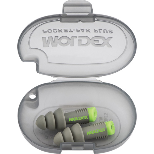Alphas Reusable Earplugs, Uncorded, Bulk - Plastic Case, 27 dB NRR, One-Size D. Morneault & Fils