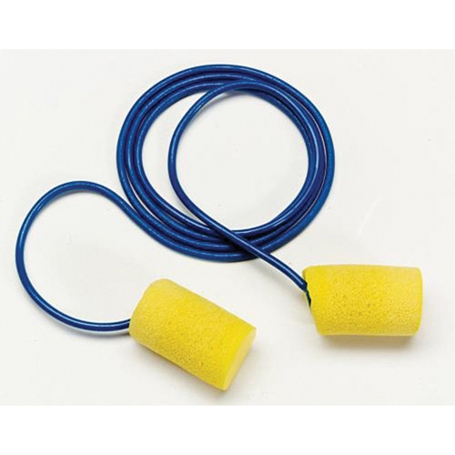 Bouchons d'oreilles classiques E-A-R, Vrac - Sac en poly, Petit, Avec cordon D. Morneault & Fils