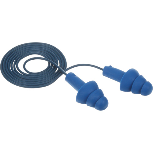 E-A-R Ultrafit Premolded Earplugs, Corded, One-Size, Bulk - Polybag, NRR 25 dB NRR dB D. Morneault & Fils