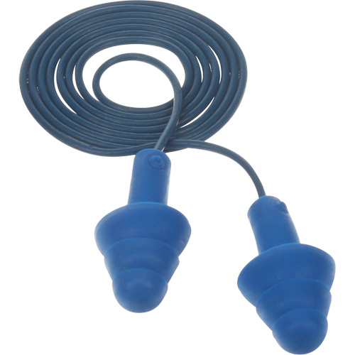 E-A-R Ultrafit Premolded Earplugs, Corded, One-Size, Bulk - Polybag, NRR 25 dB NRR dB D. Morneault & Fils