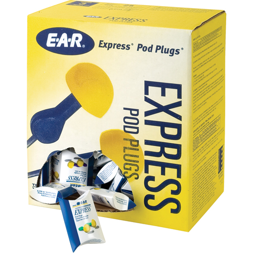 E-A-R Express Pod Plugs Earplugs, Uncorded, Bulk - Pillow Pack, 25 dB NRR, One-Size D. Morneault & Fils