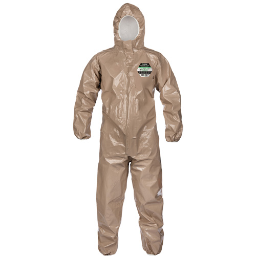 Coveralls, ChemMax 4 Plus, Large, Brown D. Morneault & Fils