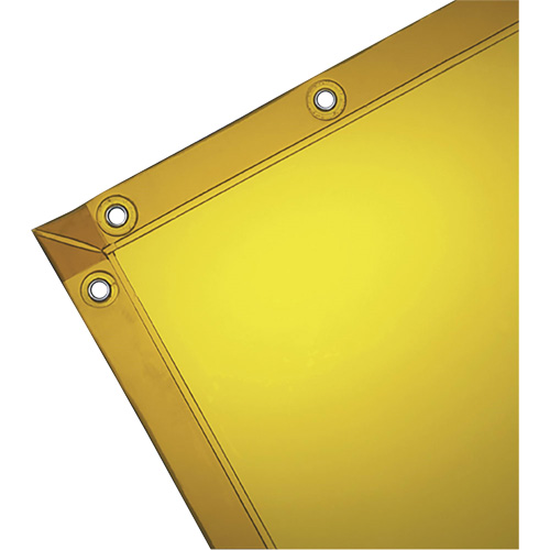 Welding Curtain, 72" x 72", High Transparency, Yellow D. Morneault & Fils