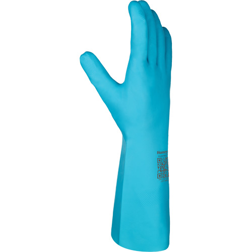 Flextril Chemical Gloves, Size 7, 12.5" L, Nitrile, Nylon Inner Lining D. Morneault & Fils