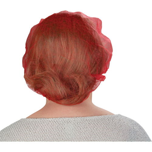 Bonnets bouffants, Polypropyl&egrave;ne, 21", Rouge D. Morneault & Fils