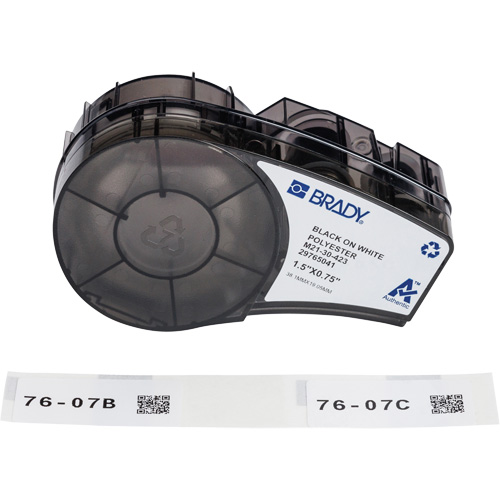 Harsh Environment Multi-Purpose Labels with Ribbon, Black D. Morneault & Fils