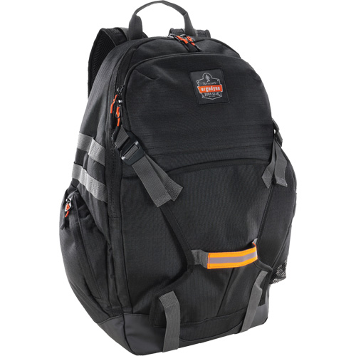 Arsenal 5188 Work Gear Jobsite Backpack with Hardhat Storage, 15" L x 7" W, Black, Nylon/Polyester D. Morneault & Fils