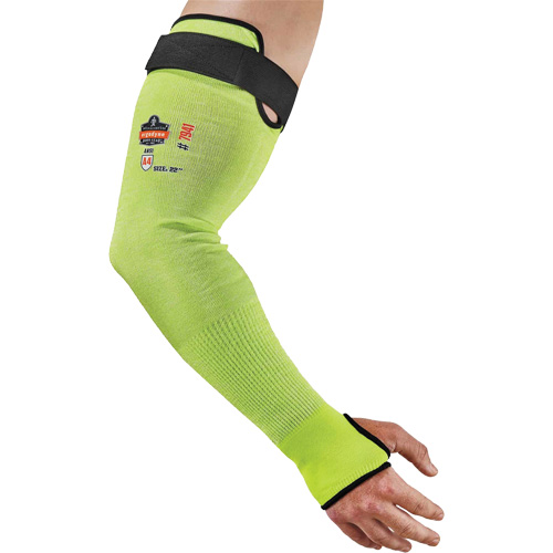 Manche de protection contre la coupe ProFlex 7941-PR, TenaLux, 22", ASTM ANSI niveau A4/EN 388 niveau D, Lime haute visibilit&eacute; D. Morneault & Fils