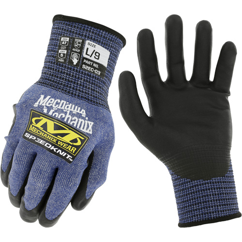 Speedknit S2EC03 Cut-Resistant Gloves, Size Small/7, 18 Gauge, Urethane Coated, HPPE/Tungsten Shell, ASTM ANSI Level A7/EN 388 Level F D. Morneault & Fils